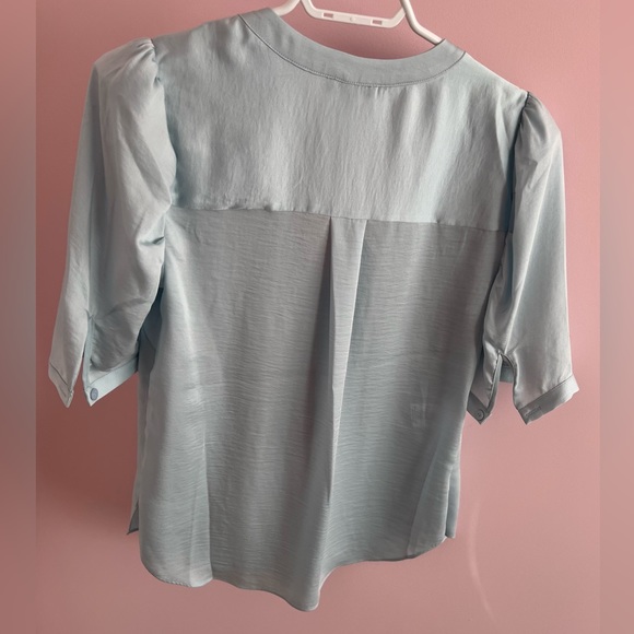 Atelier Industrie baby blue short sleeved blouse - Picture 5 of 13